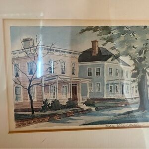 Vintage Wood Backed Frame - Brown